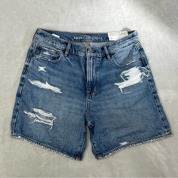 American Eagle Outfitters Pants - BNWT American Eagle Womens 90's Boyfriend Distressed Long Length Shorts - Sz 10